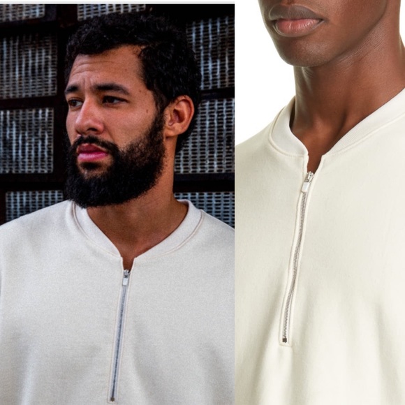 fear of god half zip tee